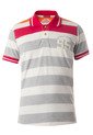 Camiseta Polo Quest Blanco-Rojo-Gris de Quest