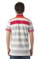Camiseta Polo Quest Blanco-Rojo-Gris de Quest
