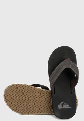 Playera Negro-Café Quiksilver Monkey Wrench