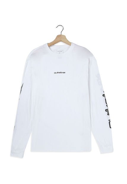 Camiseta Manga Larga Blanco Quiksilver Razors Mu1