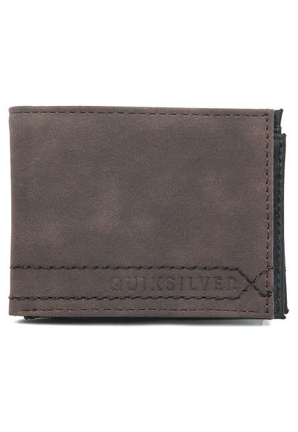Billetera Café-Negra Quiksilver Stitchy Wallet V