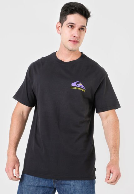 Camiseta Negro-Amarillo-Violeta Quiksilver Psychedelic Salt SS