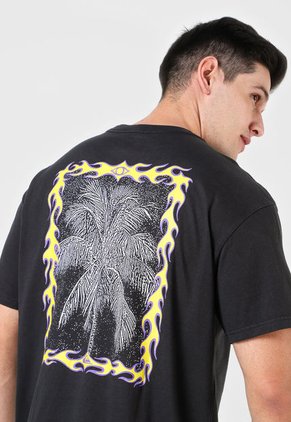 Camiseta Negro-Amarillo-Violeta Quiksilver Psychedelic Salt SS
