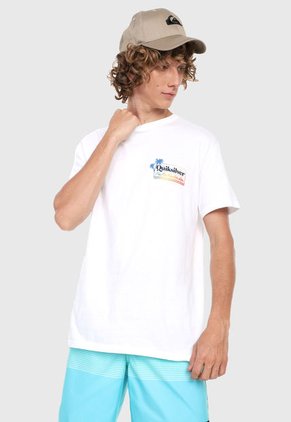 Camiseta Blanco-Multicolor Quiksilver