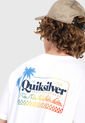 Camiseta Blanco-Multicolor Quiksilver de Quiksilver