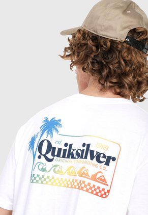 Camiseta Blanco-Multicolor Quiksilver