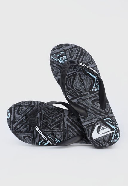 Playera Negro-Gris-Blanco Quiksilver Molokai Highlite Arch Flip-Flops