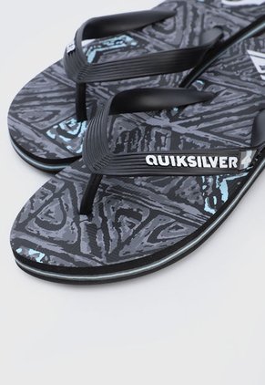 Playera Negro-Gris-Blanco Quiksilver Molokai Highlite Arch Flip-Flops