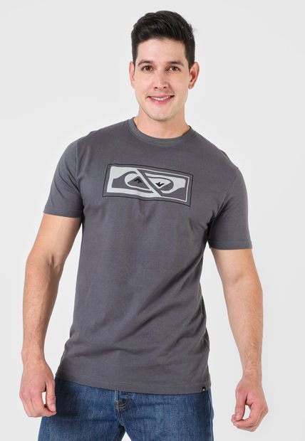 Camiseta Gris-Blanco-Negro Quiksilver