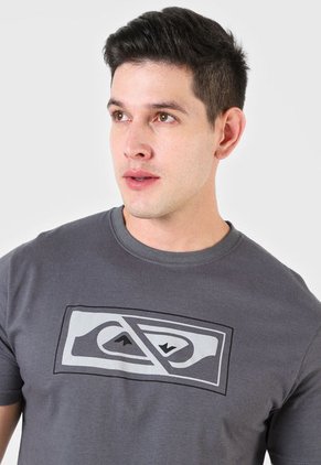 Camiseta Gris-Blanco-Negro Quiksilver