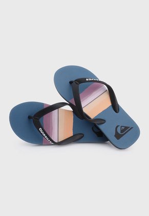 Playera Azul Petróleo-Multicolor Quiksilver Molokai Resin