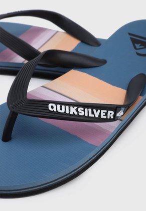 Playera Azul Petróleo-Multicolor Quiksilver Molokai Resin