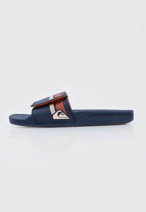 Playera Azul-Terracota-Beige Quiksilver Rivi Slide Adjust