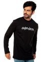 Camiseta Manga Larga  Negra Quiksilver Rocco Chains Ls de Quiksilver
