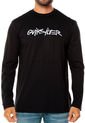 Camiseta Manga Larga  Negra Quiksilver Rocco Chains Ls de Quiksilver