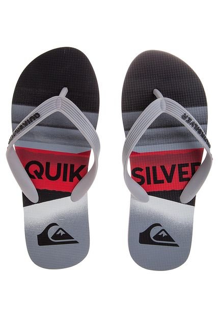 Playera Gris-Negro-Rojo QUIKSILVER