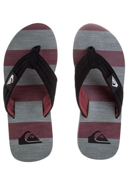 Playera Gris-Negro-Rojo QUIKSILVER