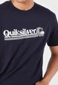 Camiseta Azul-Blanco-Rosa Quiksilver de Quiksilver