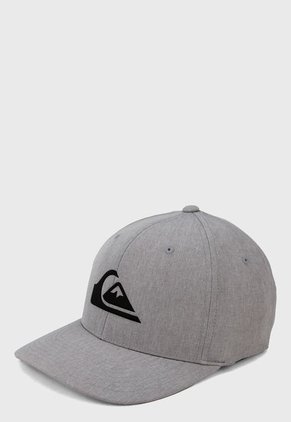 Gorra Gris-Negro Quiksilver Mens Amped Up Flexfit Cap