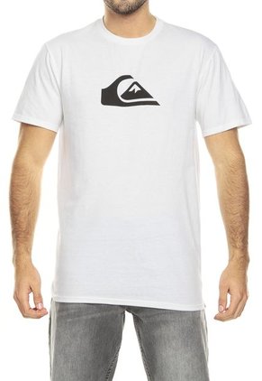 Camiseta Blanca Quiksilver Comp Logo Mto