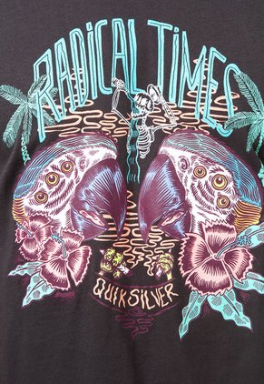 Camiseta Gris Quiksilver Psycho Perro M Tees Kta0