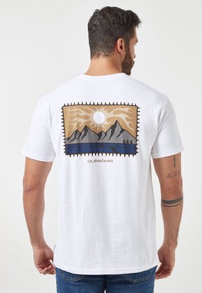 Camiseta Blanco-Café-Negro-Azul Quiksilver Mikey Wright