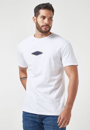 Camiseta Blanco-Café-Negro-Azul Quiksilver Mikey Wright
