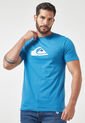 Camiseta Azul-Blanco Quiksilver Comp Logo de Quiksilver