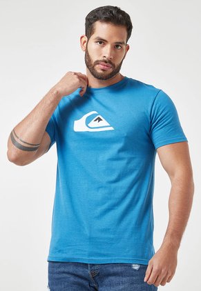 Camiseta Azul-Blanco Quiksilver Comp Logo