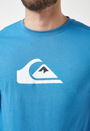 Camiseta Azul-Blanco Quiksilver Comp Logo