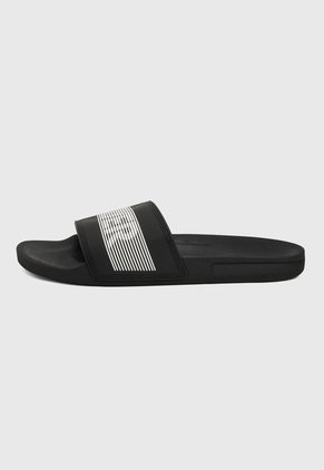 Playera Negro-Multicolor Quiksilver Rivi Wordmark Slide