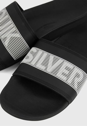 Playera Negro-Multicolor Quiksilver Rivi Wordmark Slide