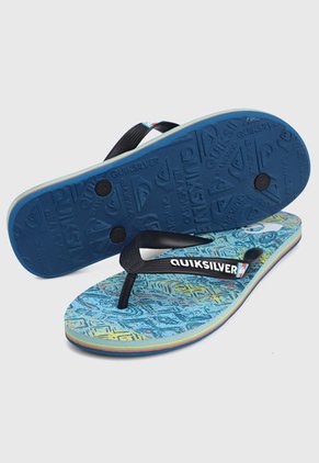 Playera Azul-Negro-Amarillo Quiksilver