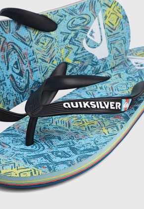 Playera Azul-Negro-Amarillo Quiksilver