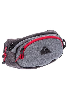 Canguro Gris-Negro-Rojo Quiksilver