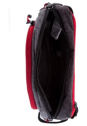 Canguro Gris-Negro-Rojo Quiksilver