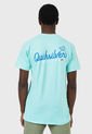 Camiseta Verde Menta-Azul Quiksilver de Quiksilver