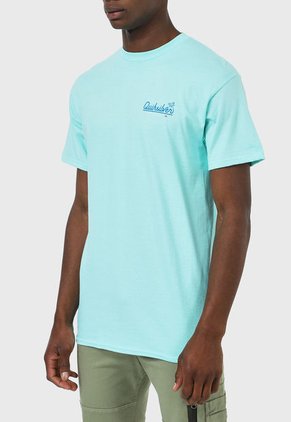 Camiseta Verde Menta-Azul Quiksilver