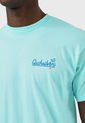 Camiseta Verde Menta-Azul Quiksilver de Quiksilver