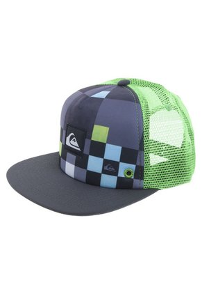 Gorra Quiksilver Gris-Verde Neón