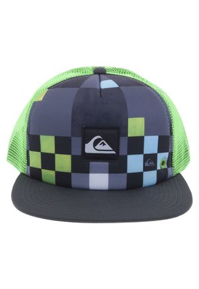 Gorra Quiksilver Gris-Verde Neón