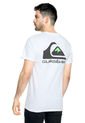 Camiseta Blanco-Negro-Verde Quiksilver Omni Logo Mto de Quiksilver