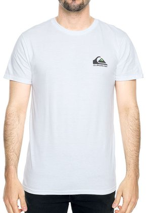 Camiseta Blanco-Negro-Verde Quiksilver Omni Logo Mto