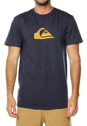 Camiseta Azul Oscuro Quiksilver Comp Logo Mt0