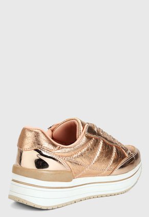 Tenis Oro Rosa-Blanco Qupid