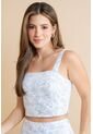 Crop Top Soleia Azul Ragged Pf31113578 de Ragged