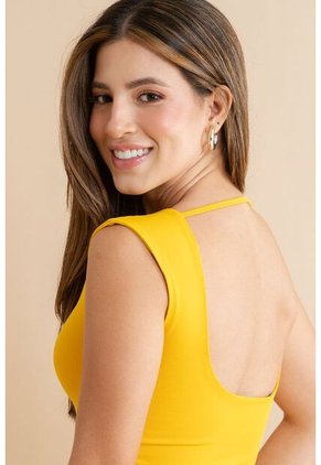 Top Amelie Amarillo Ragged Pf31122330