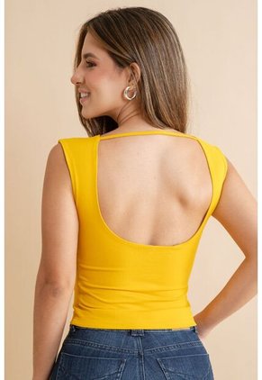 Top Amelie Amarillo Ragged Pf31122330