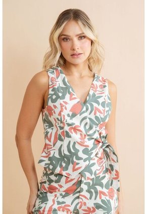 Chaleco Nhissa Rojo Ragged Pf31150025