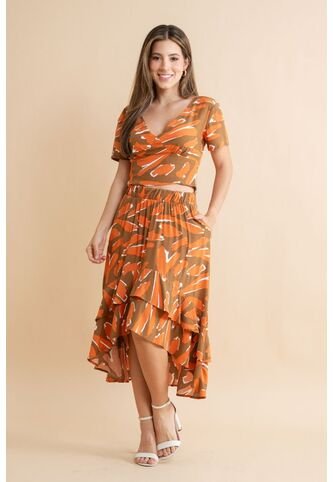 Falda Dhoily Café Ragged Pf31320356 Ragged